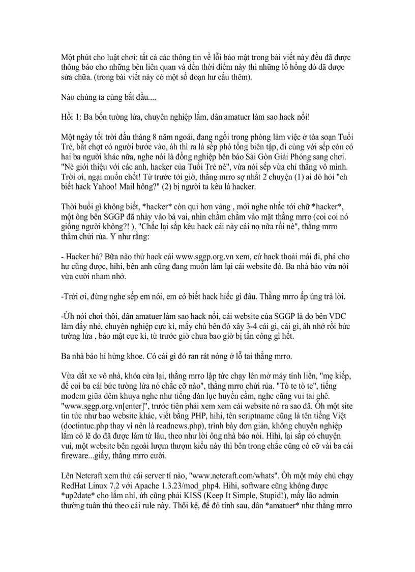 image for page Các bước Hack Server 1