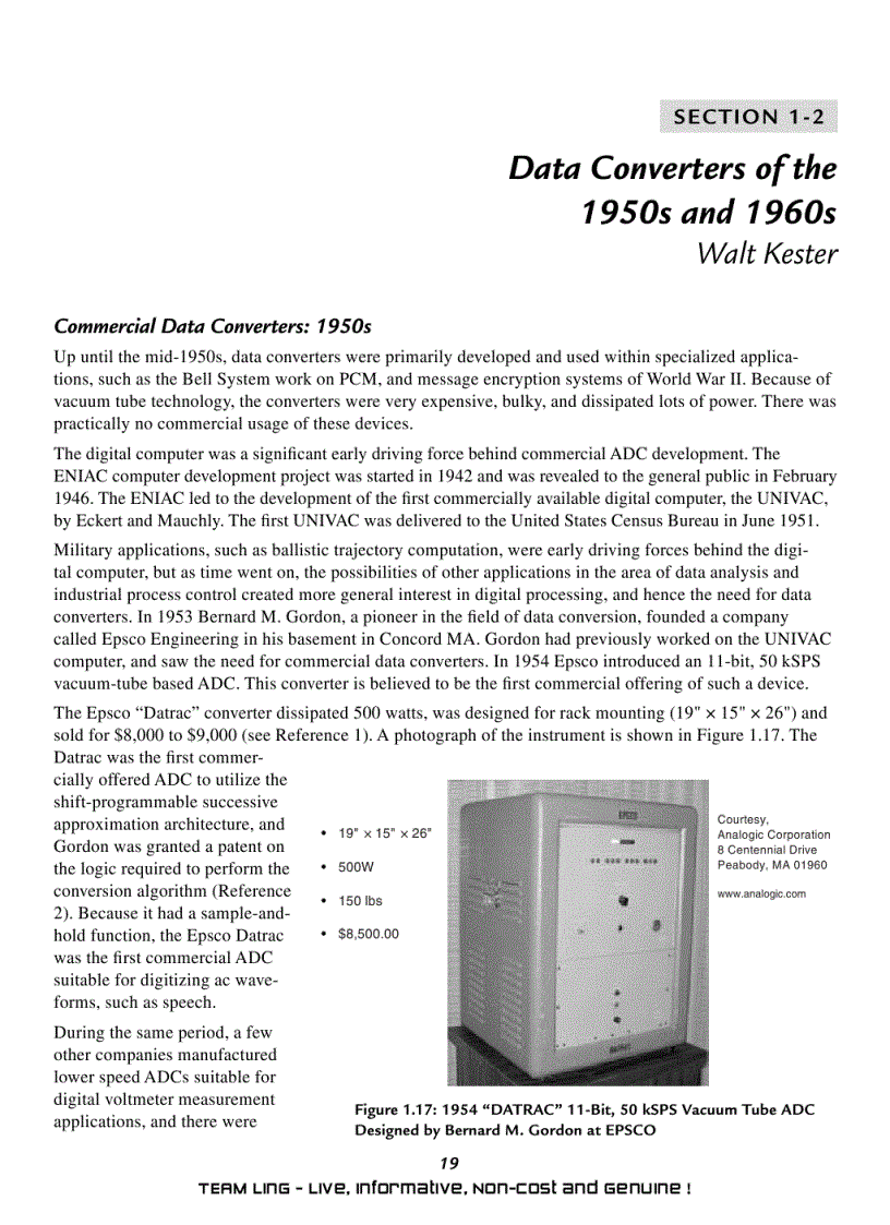 image for page Data Conversion Handbook Analog Devices