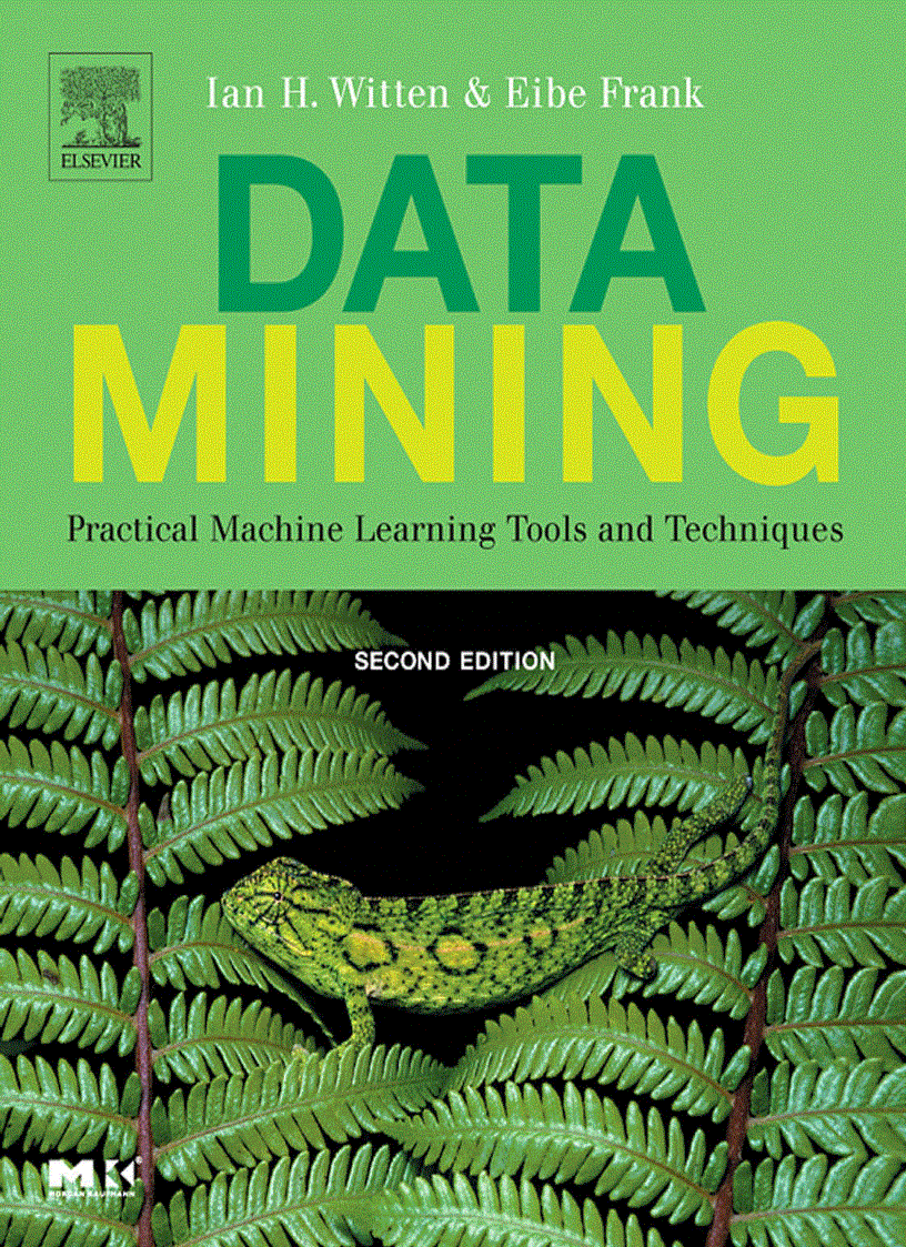 image for page Data Mining Practical Machine Learning Tools and Techniques Second Edition