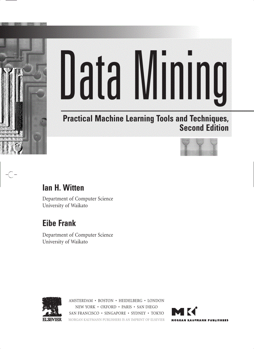 image for page Data Mining Practical Machine Learning Tools and Techniques Second Edition