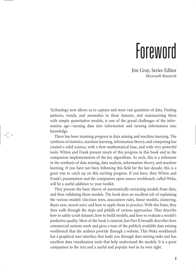 image for page Data Mining Practical Machine Learning Tools and Techniques Second Edition