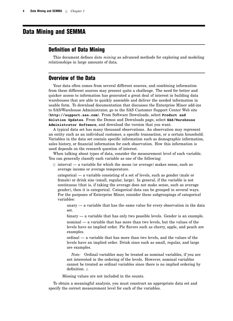 image for page Data Mining Using SAS Enterprise Miner A Case Study Approach