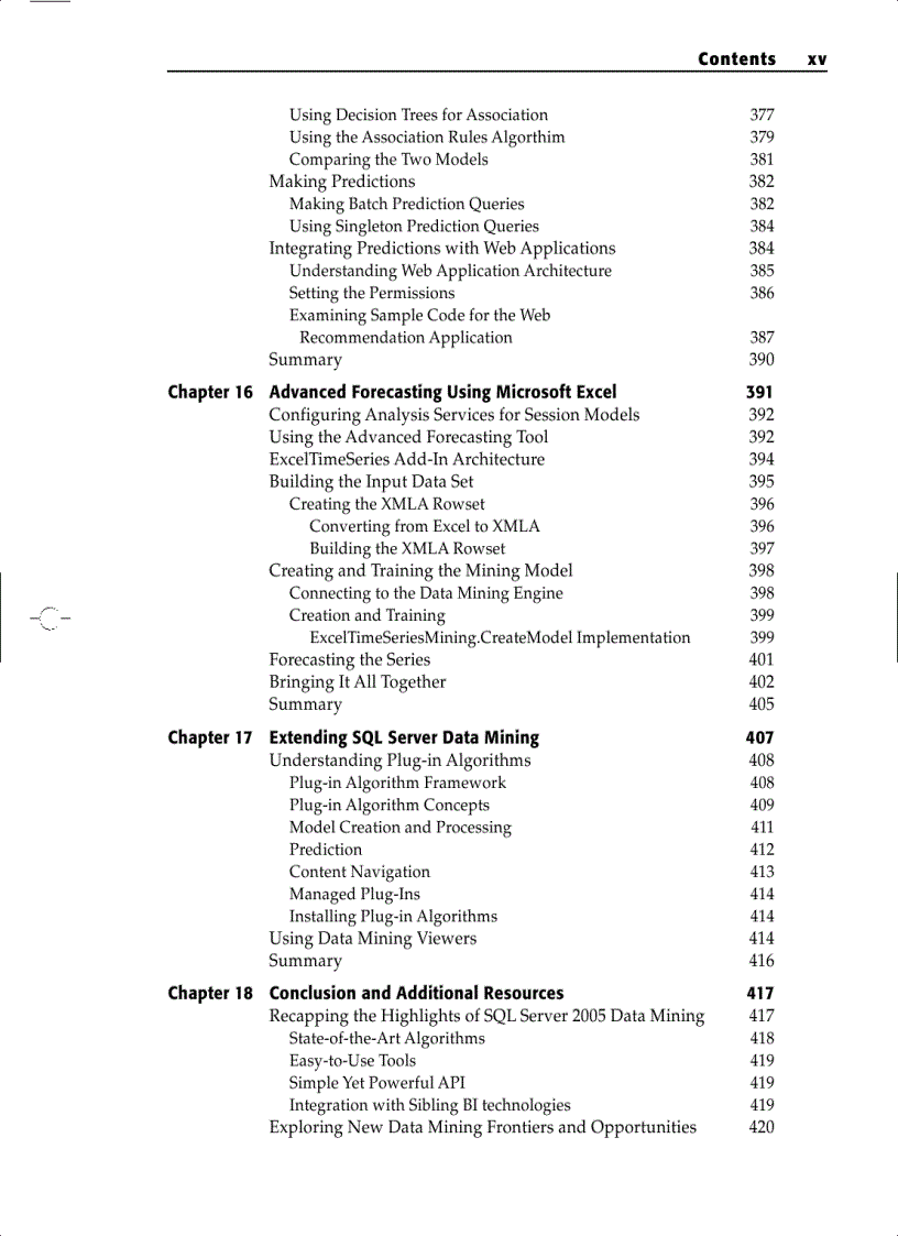 image for page Data Mining with SQL Server 2005