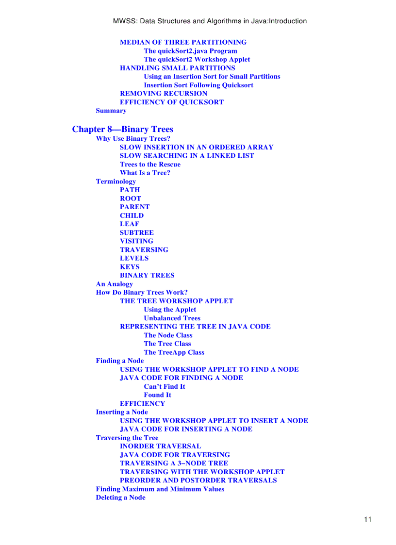 image for page Data Structures and Algorithms in Java 2nd Edition