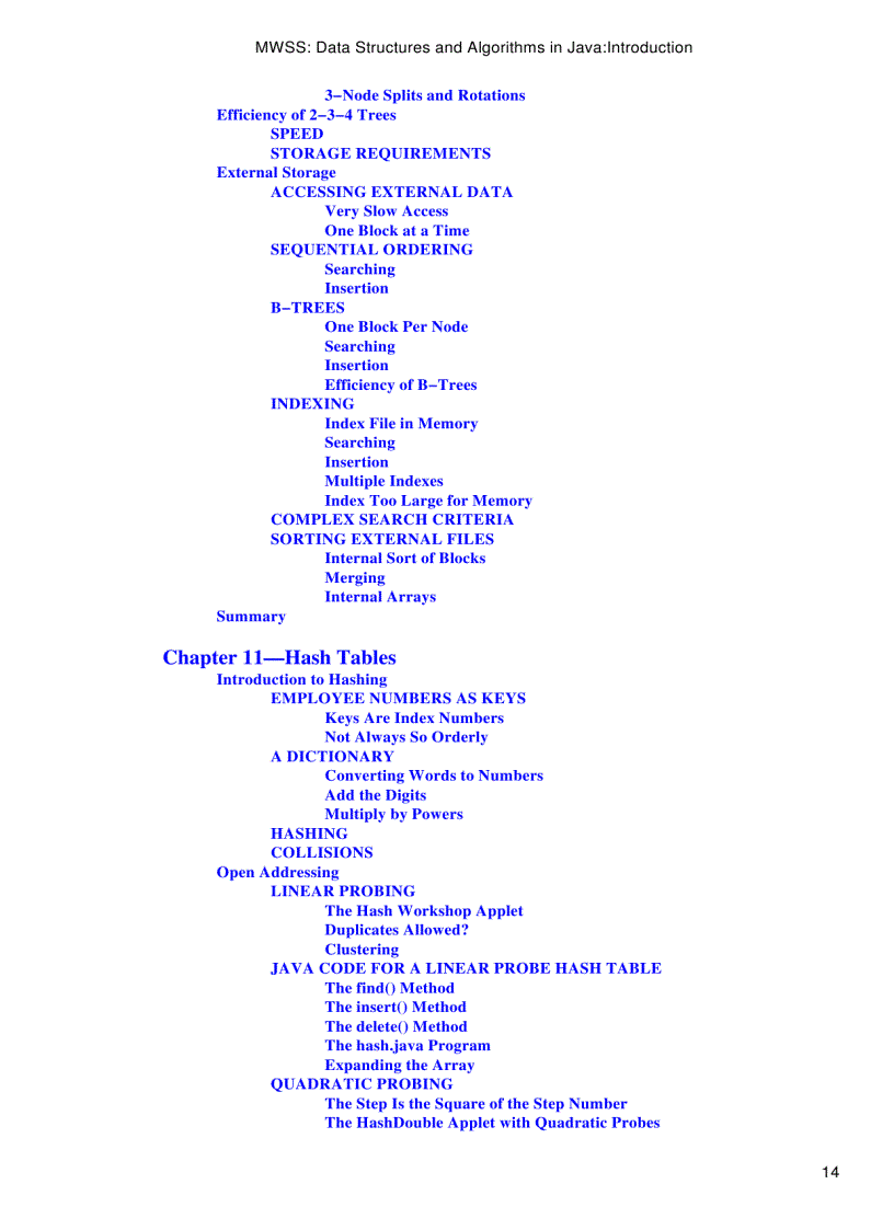 image for page Data Structures and Algorithms in Java 2nd Edition