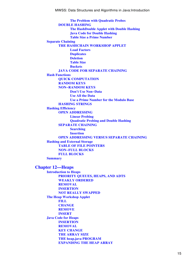 image for page Data Structures and Algorithms in Java 2nd Edition