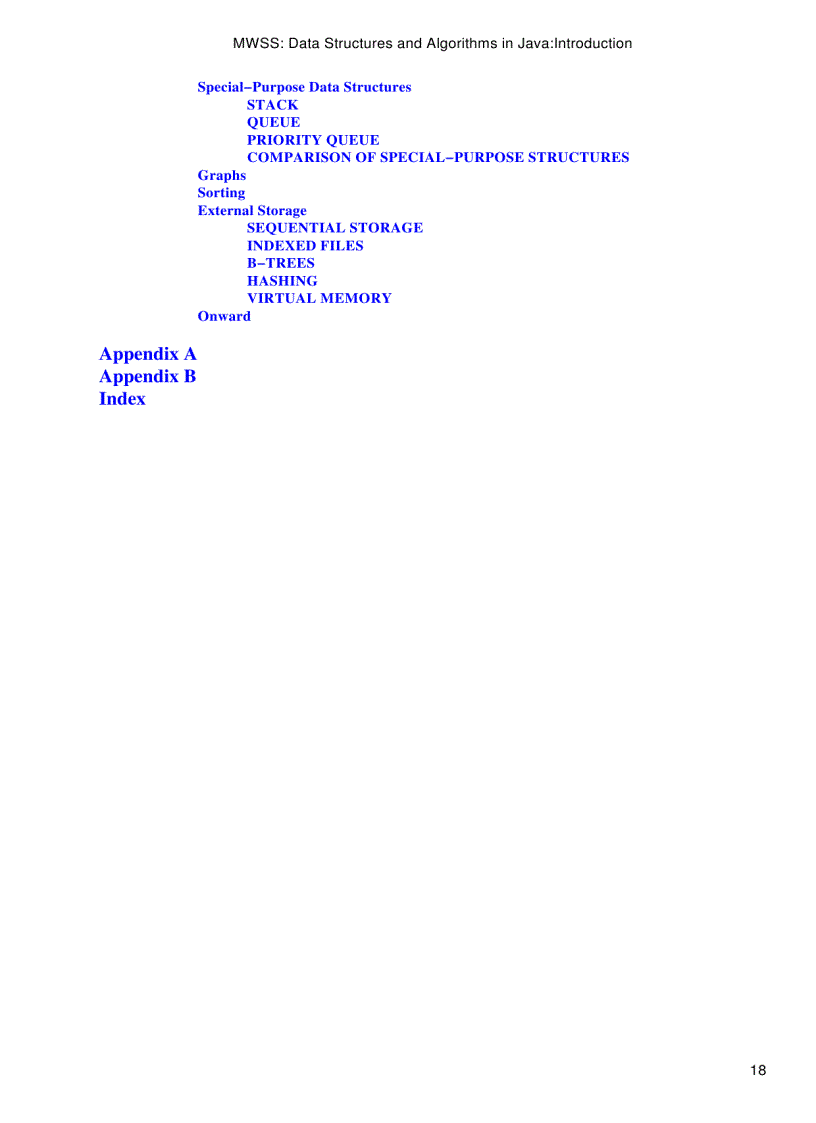 image for page Data Structures and Algorithms in Java 2nd Edition