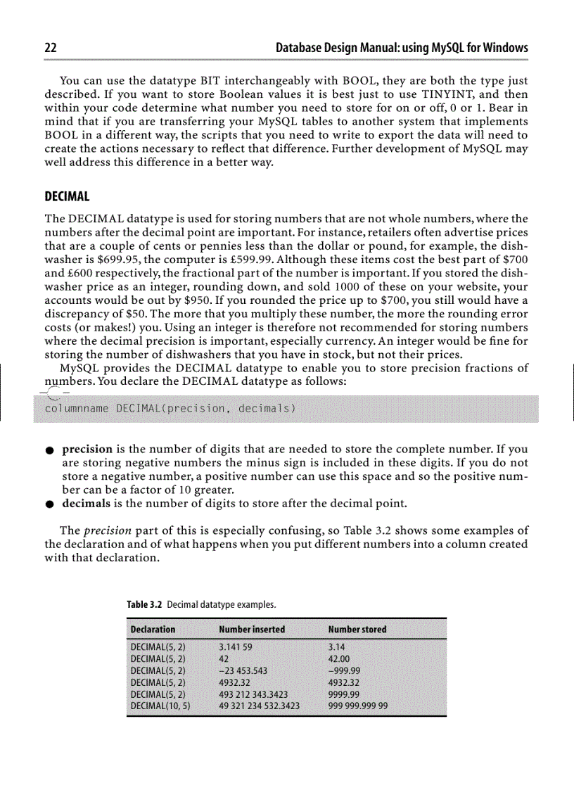image for page Database Design Manual using MySQL for Windows