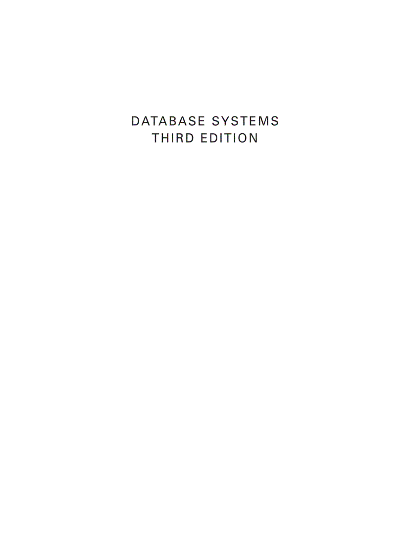 image for page Database Systems