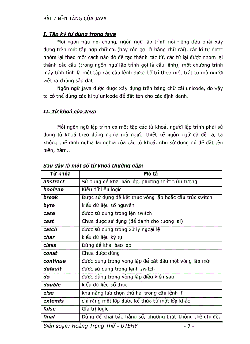 image for page Đề Cương Bài Giảng JAVA Cơ Sở