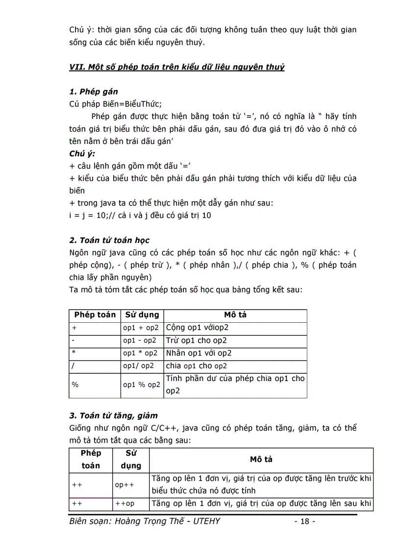 image for page Đề Cương Bài Giảng JAVA Cơ Sở