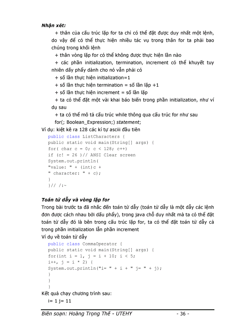 image for page Đề Cương Bài Giảng JAVA Cơ Sở