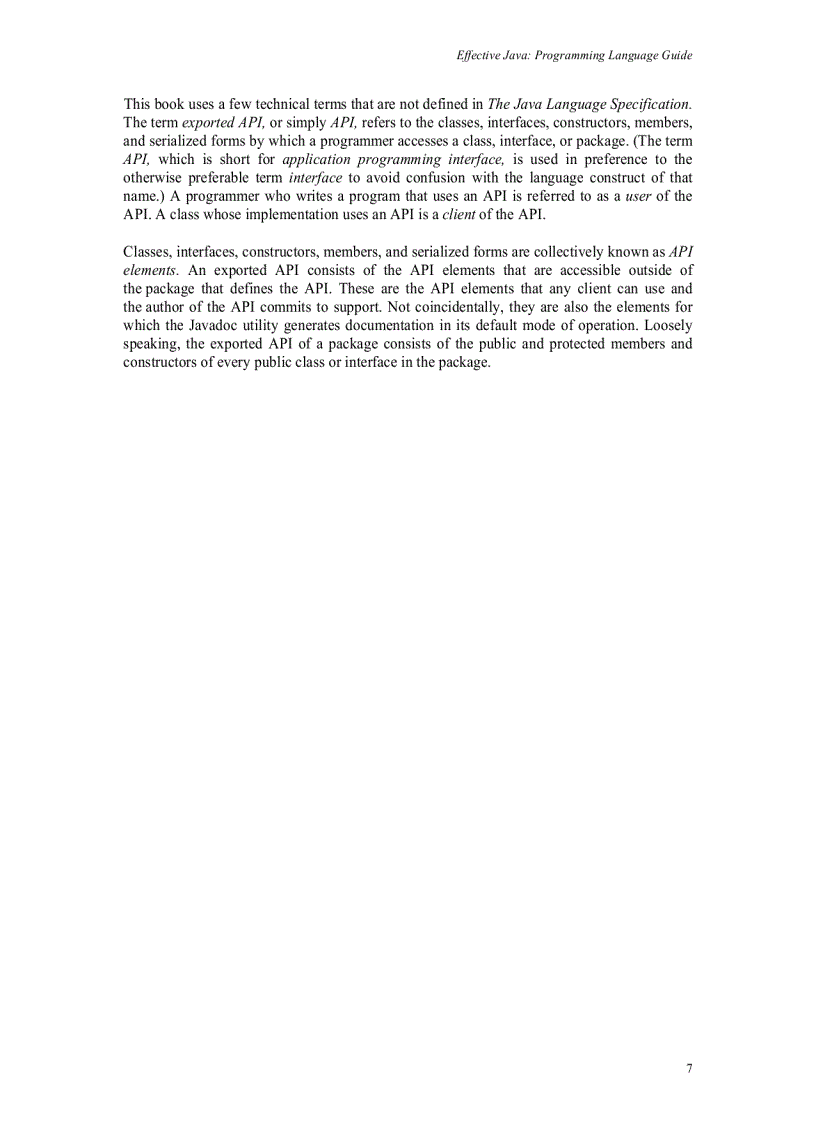 image for page Effective Java Programming Language Guide