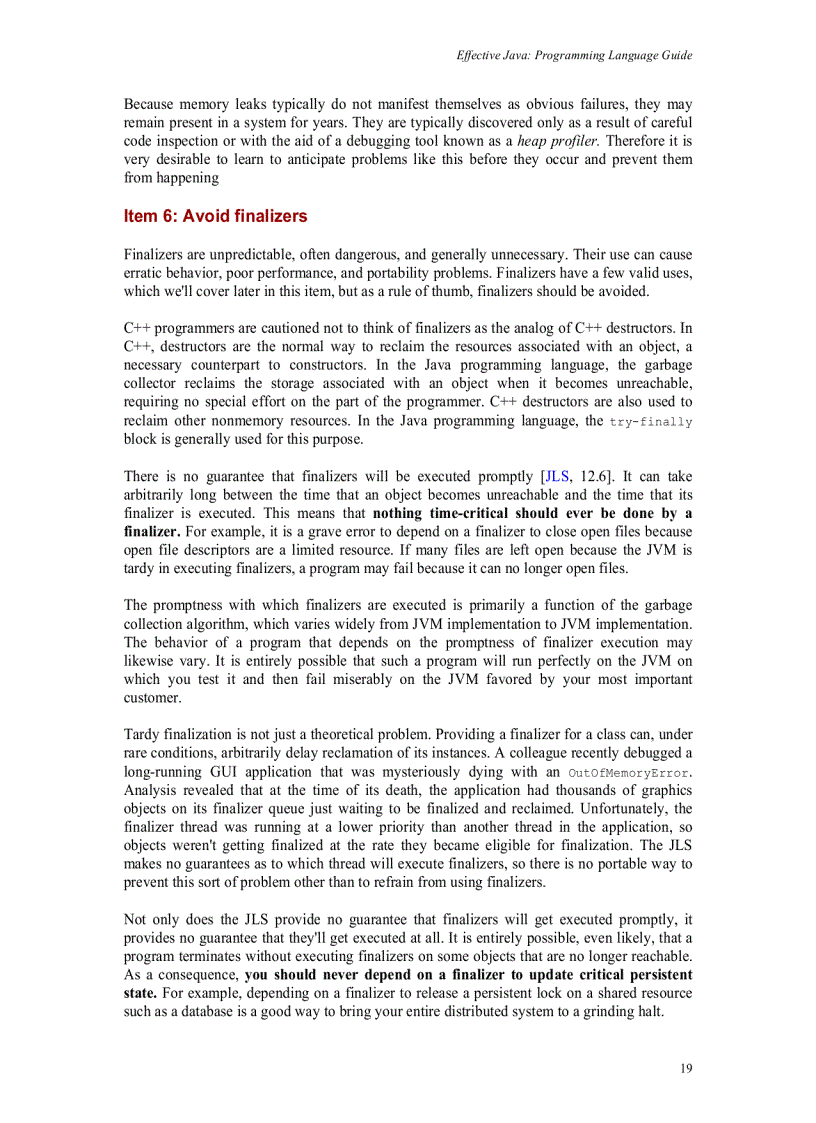 image for page Effective Java Programming Language Guide