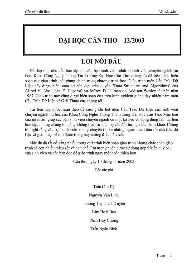 image for page Giáo Trình Cấu Trúc Dữ Liệu