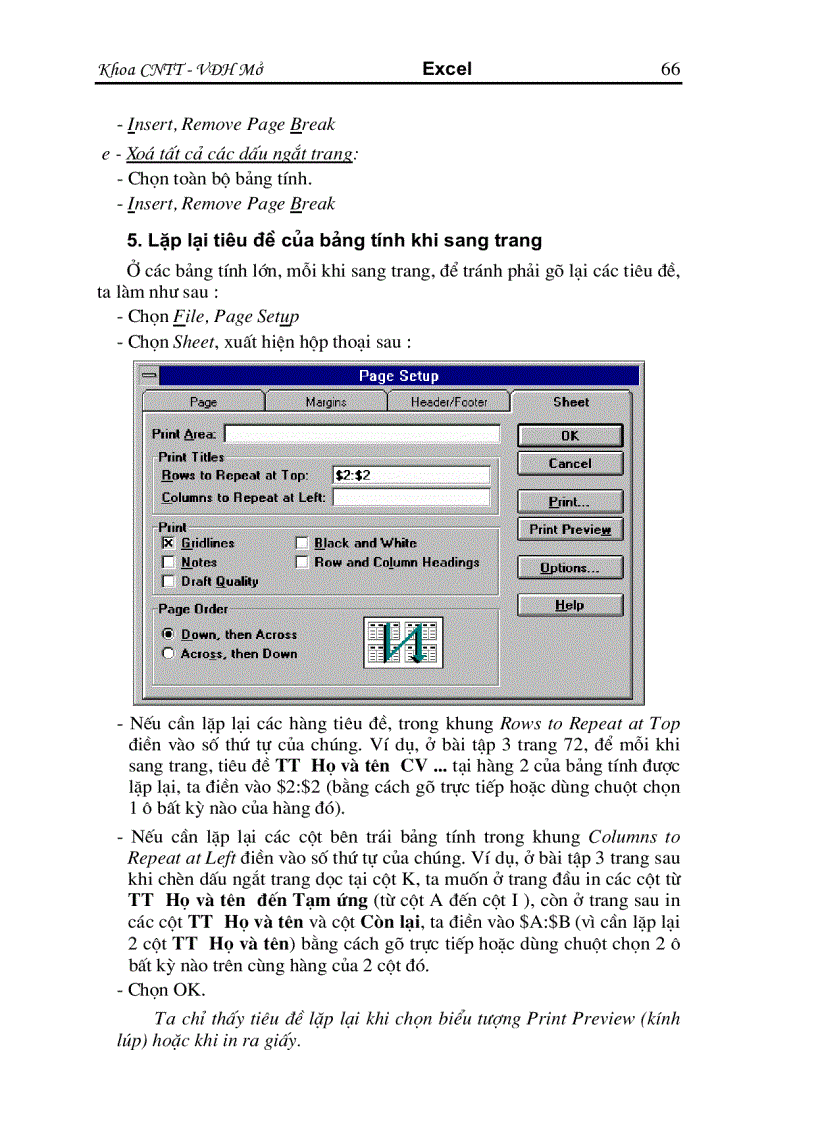 image for page Giáo Trình Excell