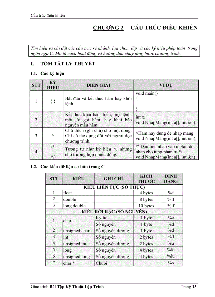 image for page Giáo Trình Kỹ Thuật Lập Trình C