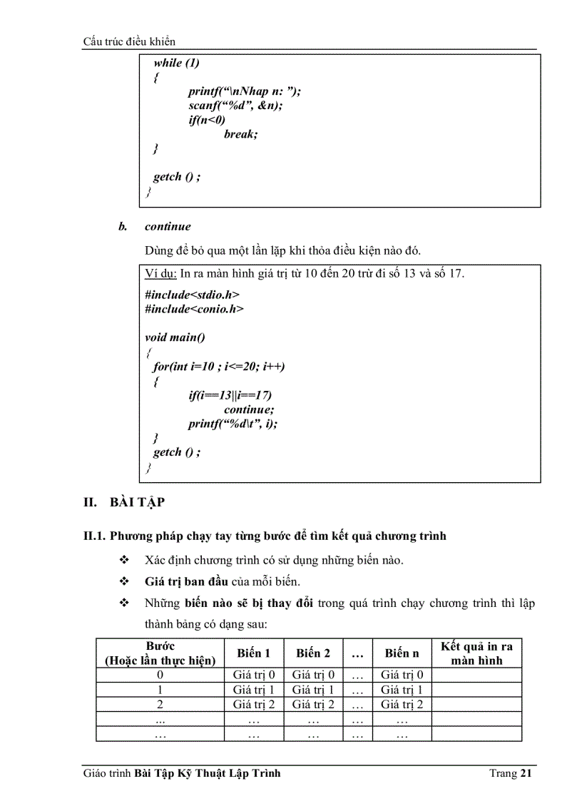 image for page Giáo Trình Kỹ Thuật Lập Trình C