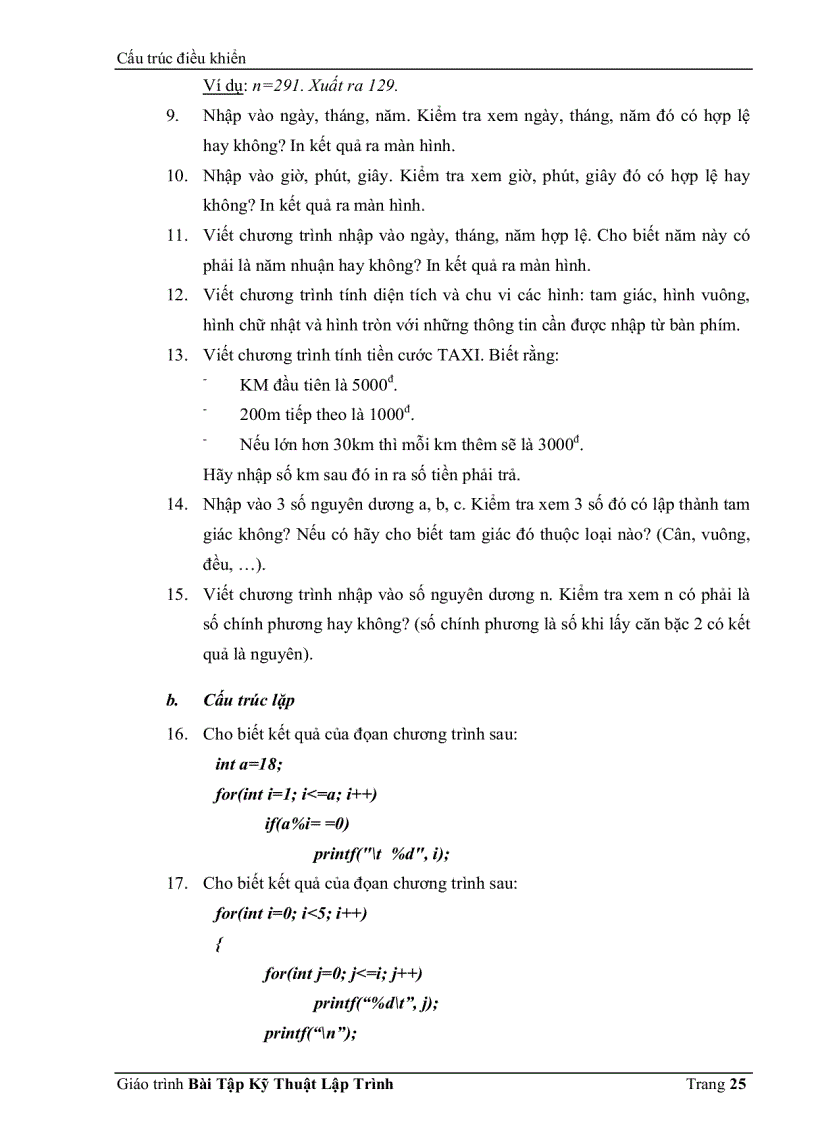 image for page Giáo Trình Kỹ Thuật Lập Trình C