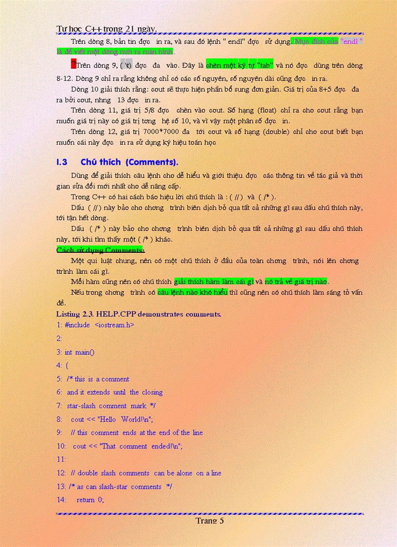 image for page Giáo Trình Lập Trình C Trong 21 Ngày