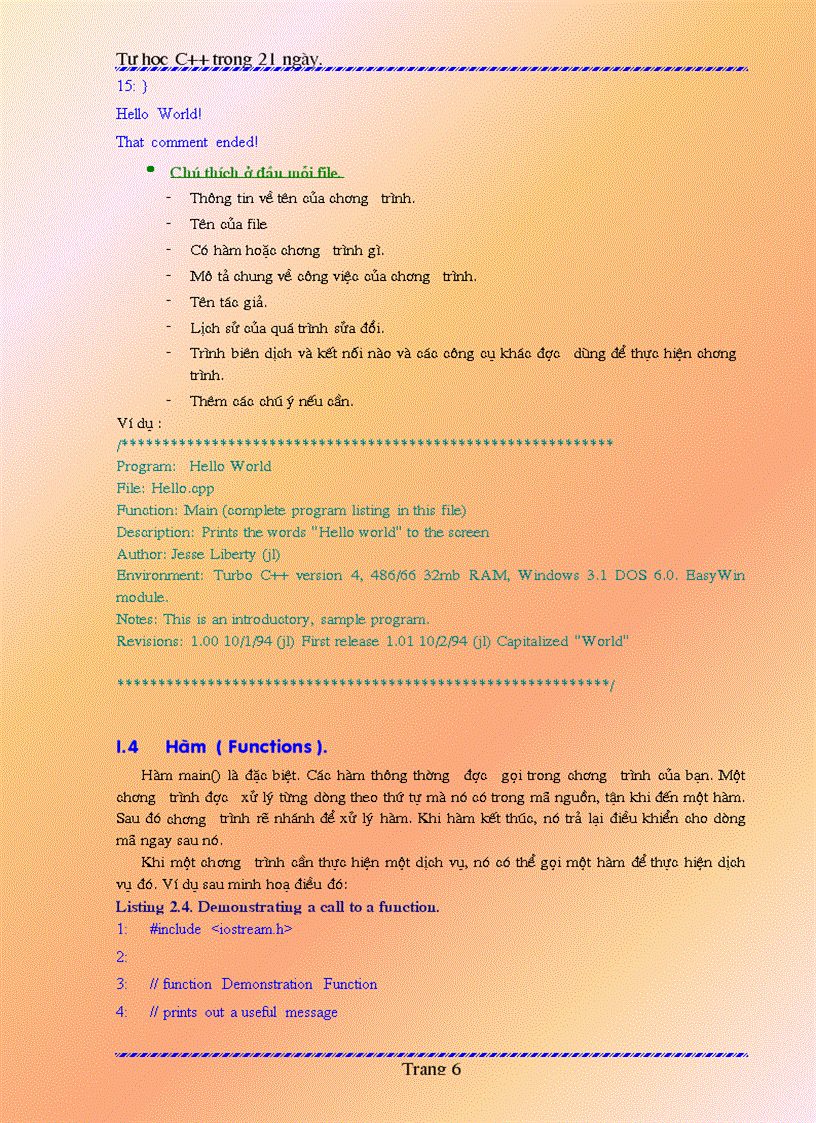 image for page Giáo Trình Lập Trình C Trong 21 Ngày