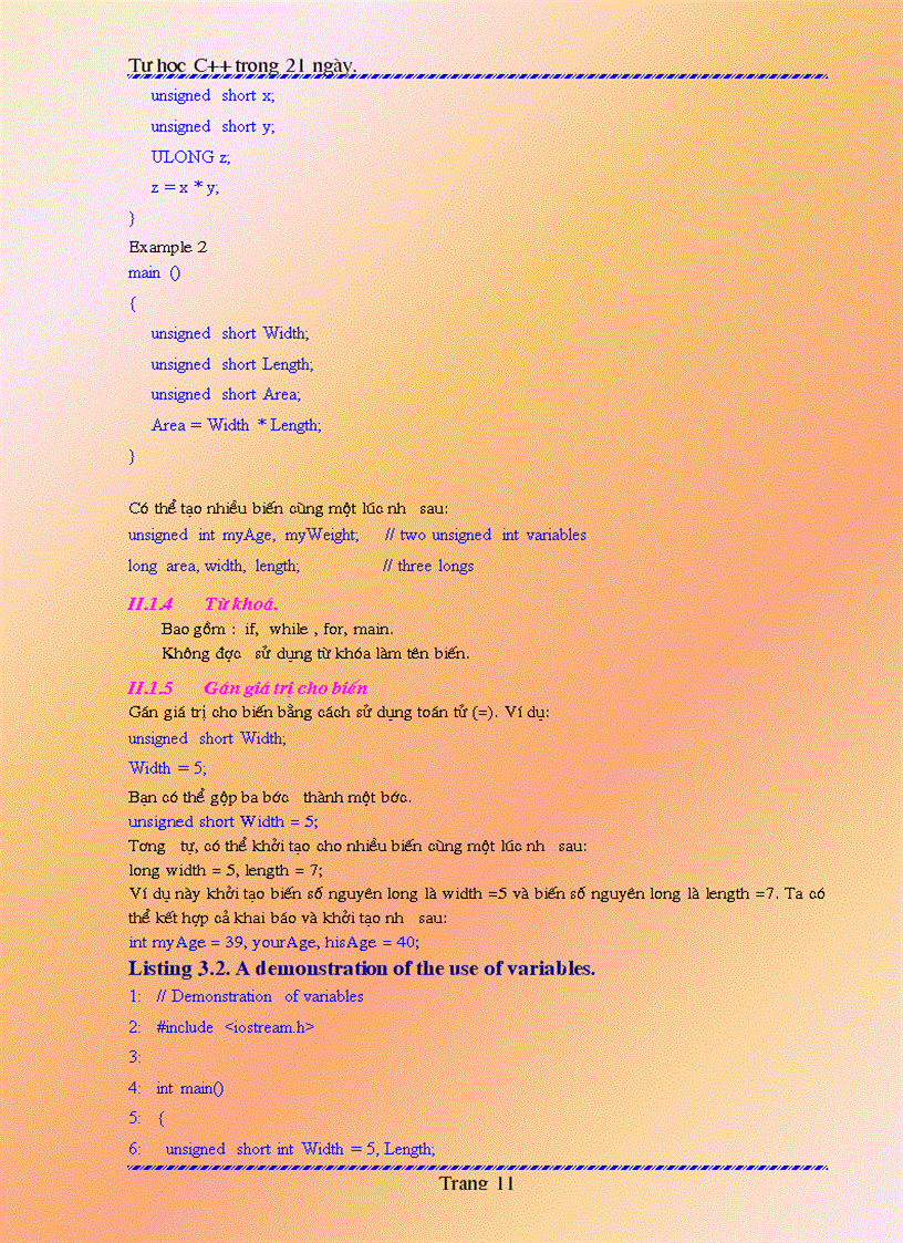 image for page Giáo Trình Lập Trình C Trong 21 Ngày