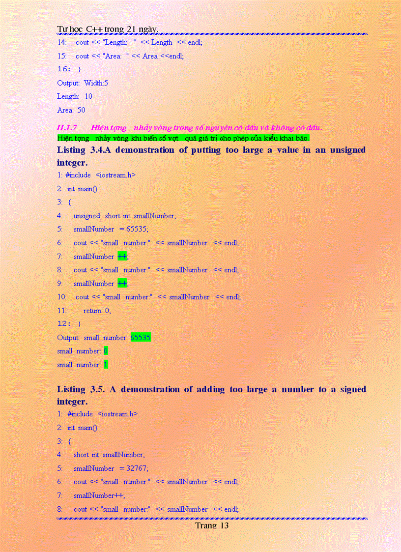 image for page Giáo Trình Lập Trình C Trong 21 Ngày