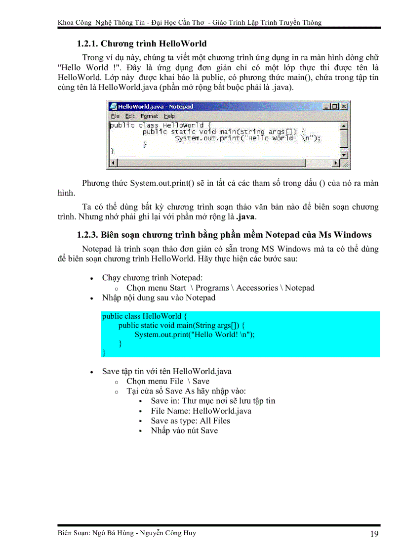image for page Giáo Trình Lập Trình Truyền Thông