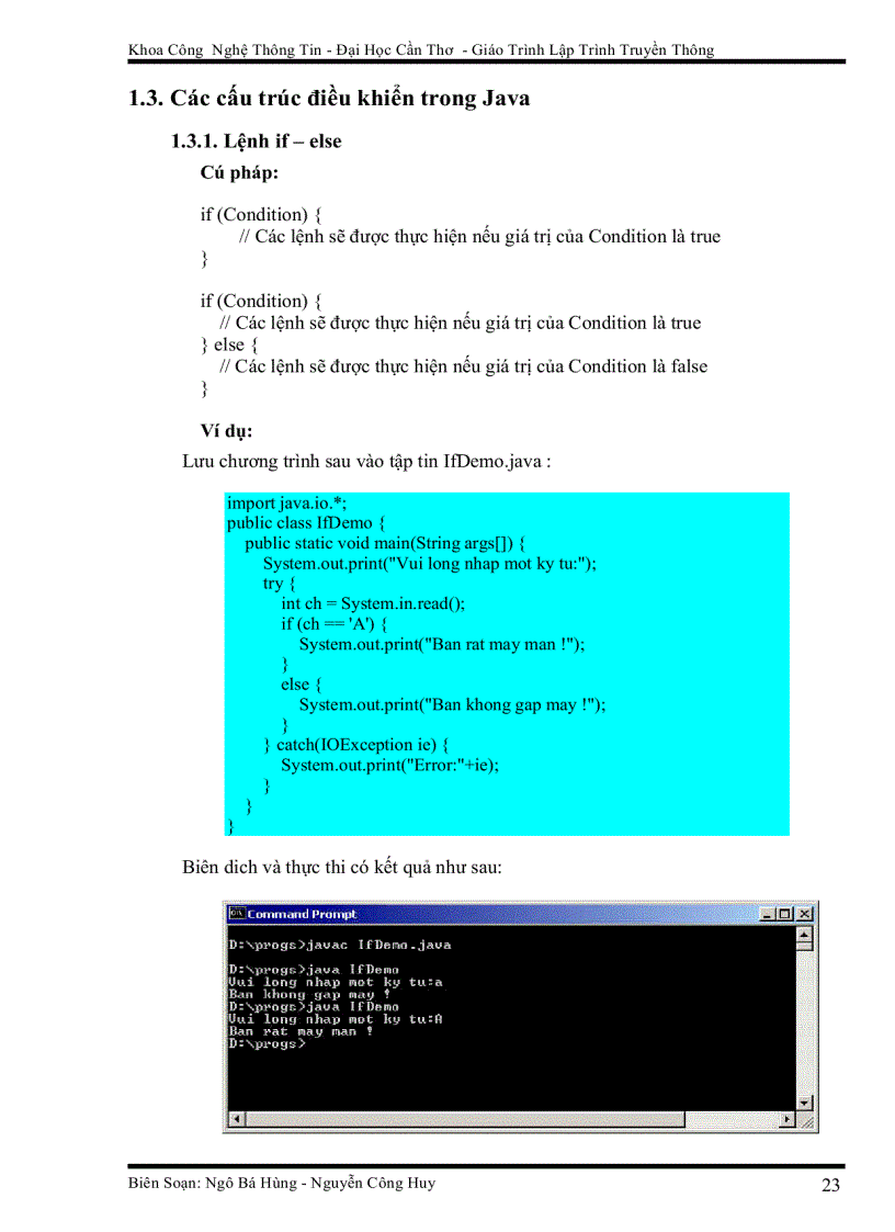 image for page Giáo Trình Lập Trình Truyền Thông
