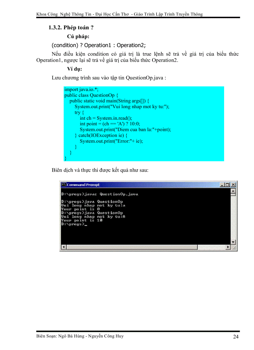 image for page Giáo Trình Lập Trình Truyền Thông