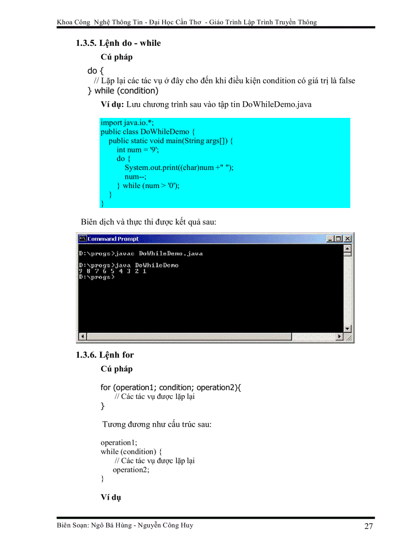 image for page Giáo Trình Lập Trình Truyền Thông