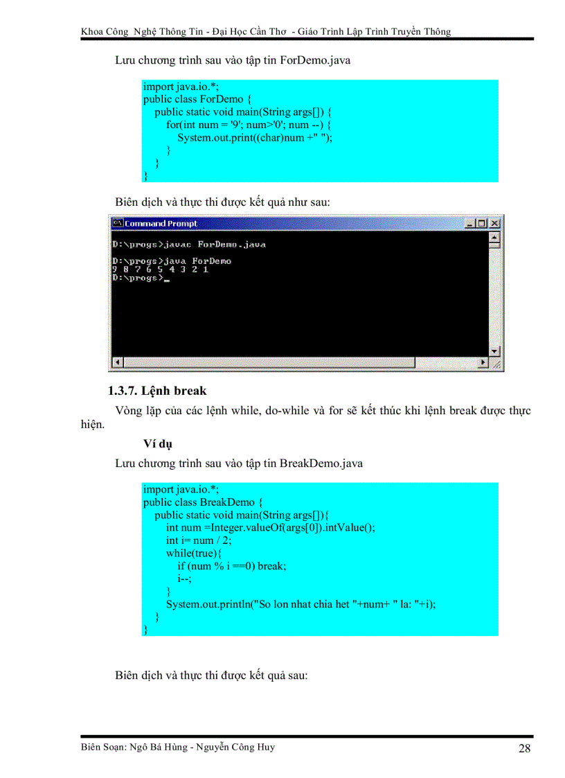 image for page Giáo Trình Lập Trình Truyền Thông