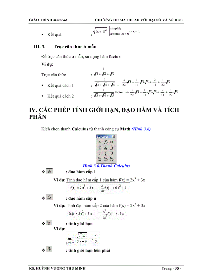 image for page Giáo trình MathCad