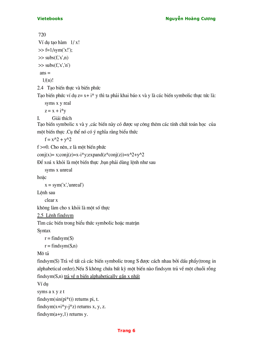 image for page Giáo Trình Mathlab 6 5