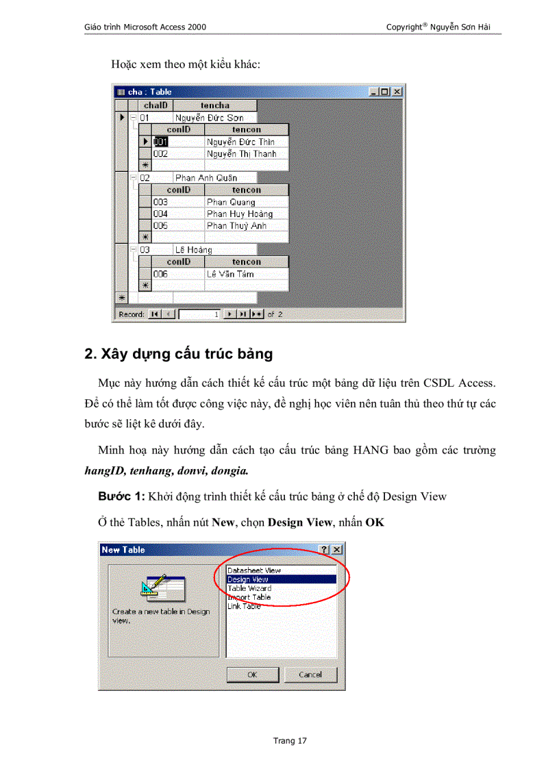 image for page Giáo Trình MS Access 2000