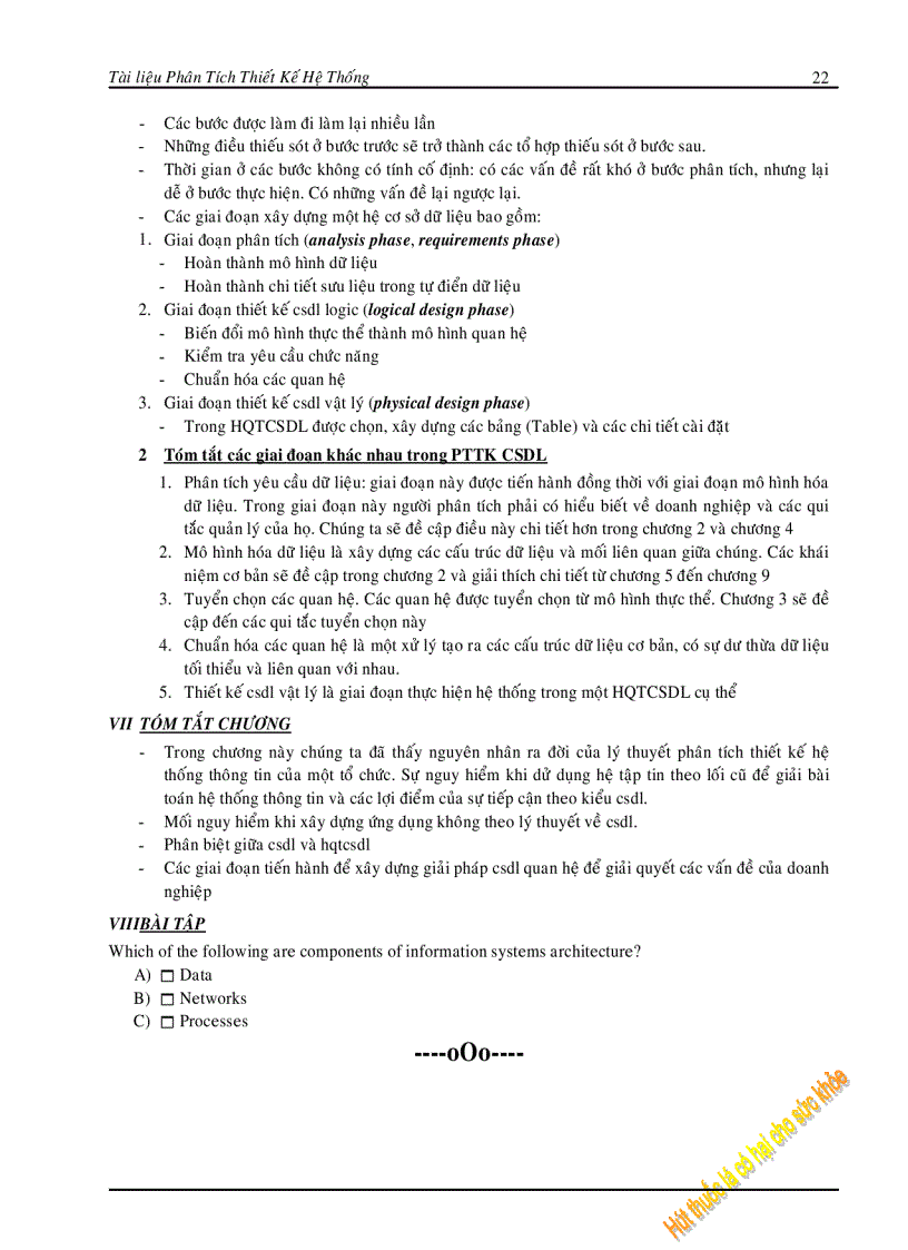 image for page Giáo Trình Phân Tích Và Thiết Kế Hệ Thông PDF