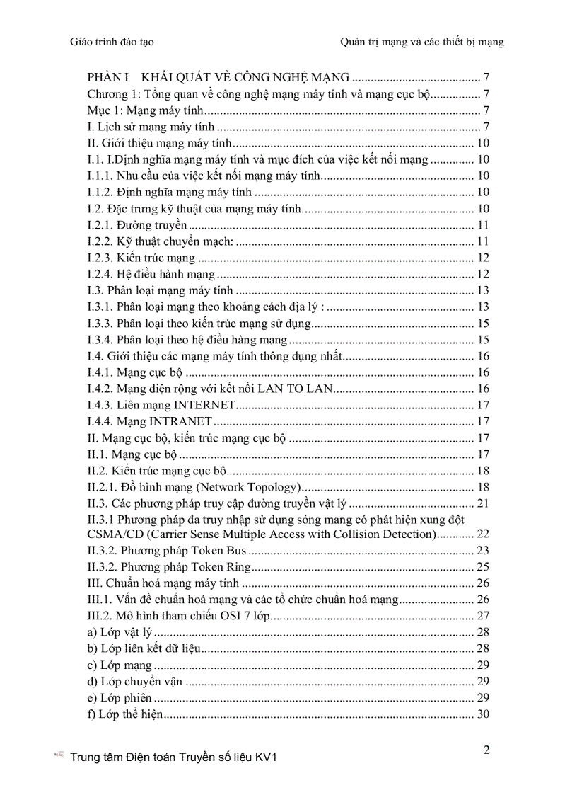 image for page Giáo Trình Quản Trị Mạng