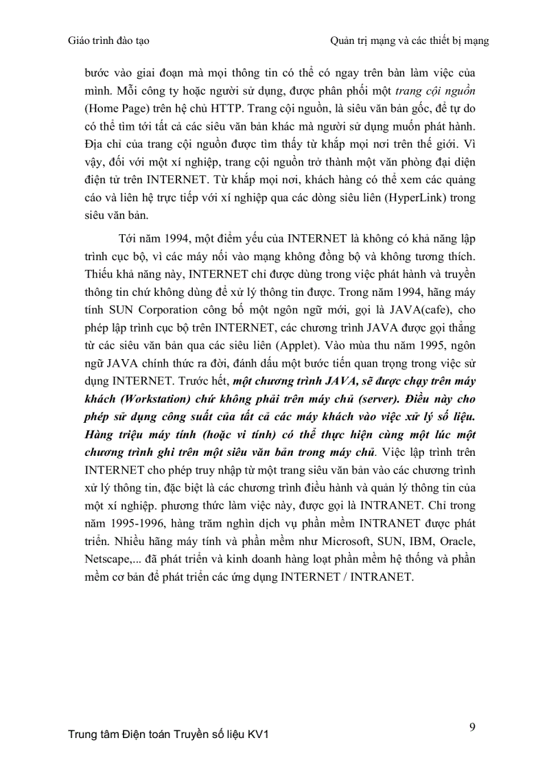 image for page Giáo Trình Quản Trị Mạng