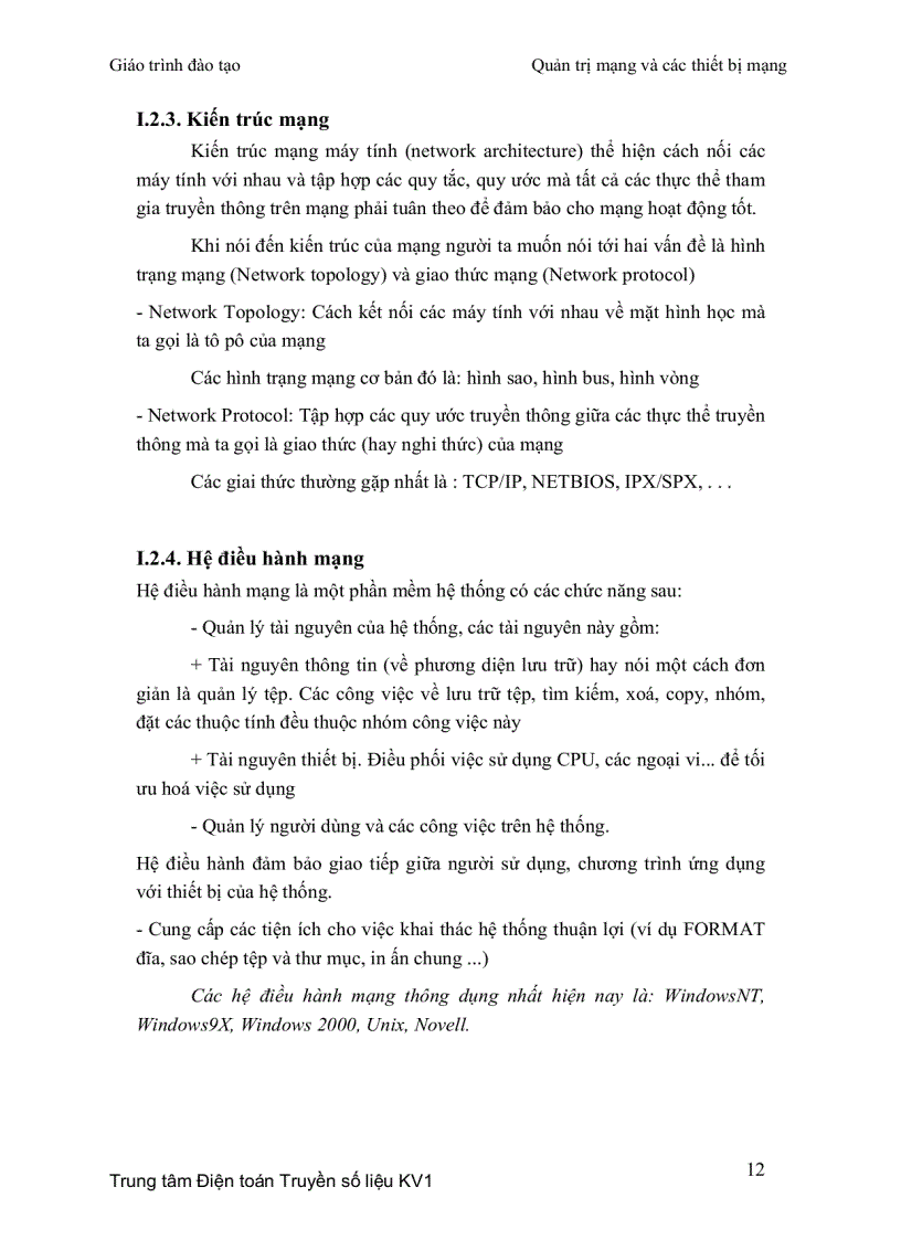 image for page Giáo Trình Quản Trị Mạng