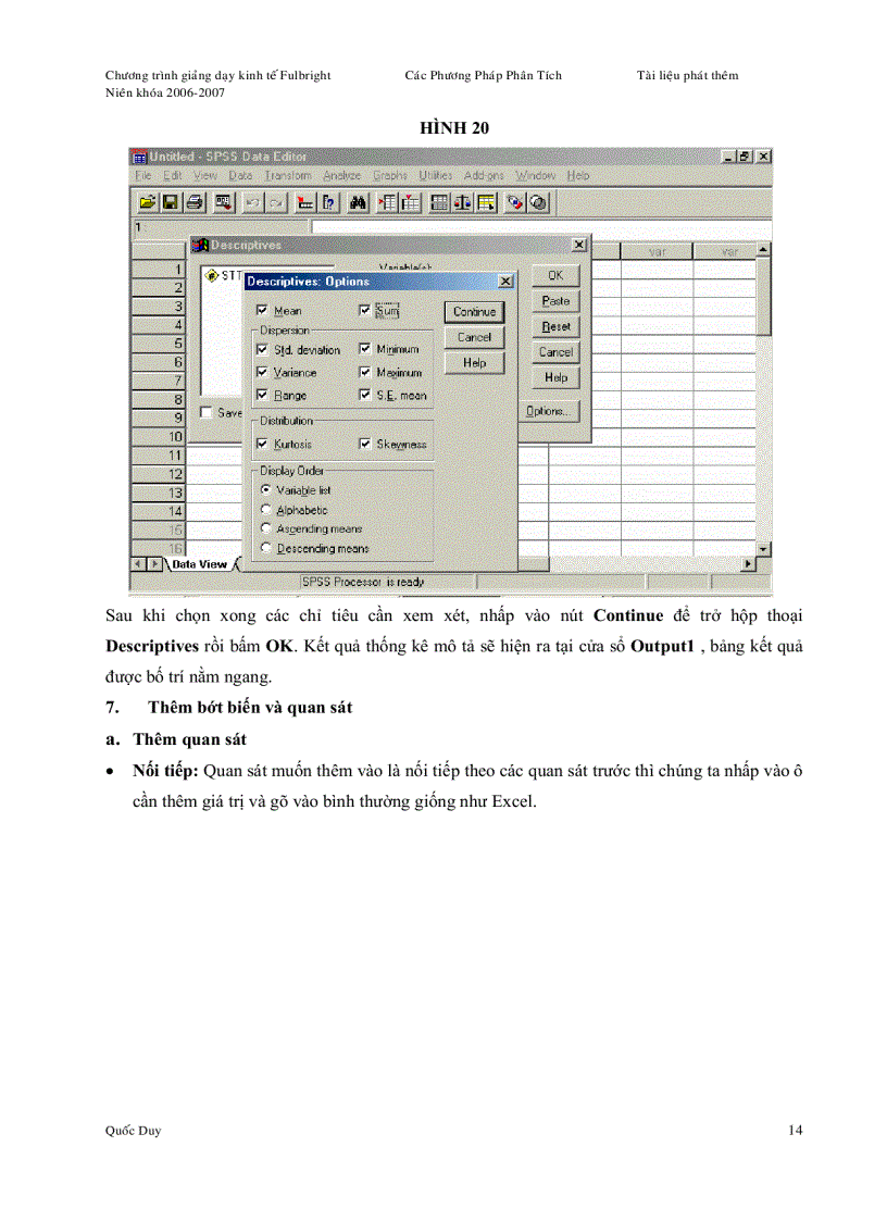 image for page Giáo Trình SPSS Toàn Tập