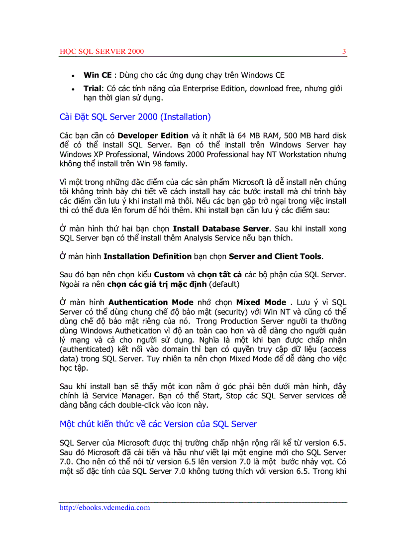 image for page Giáo trình SQL server 2000