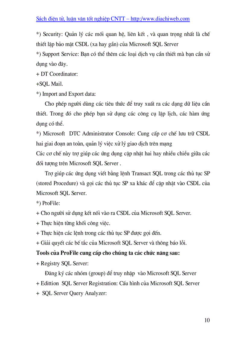 image for page Giáo trình SQL server 7 0