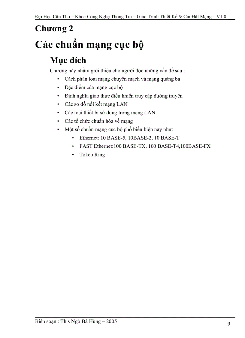 image for page Giáo trình thiết kế cài đặt mạng V1 0