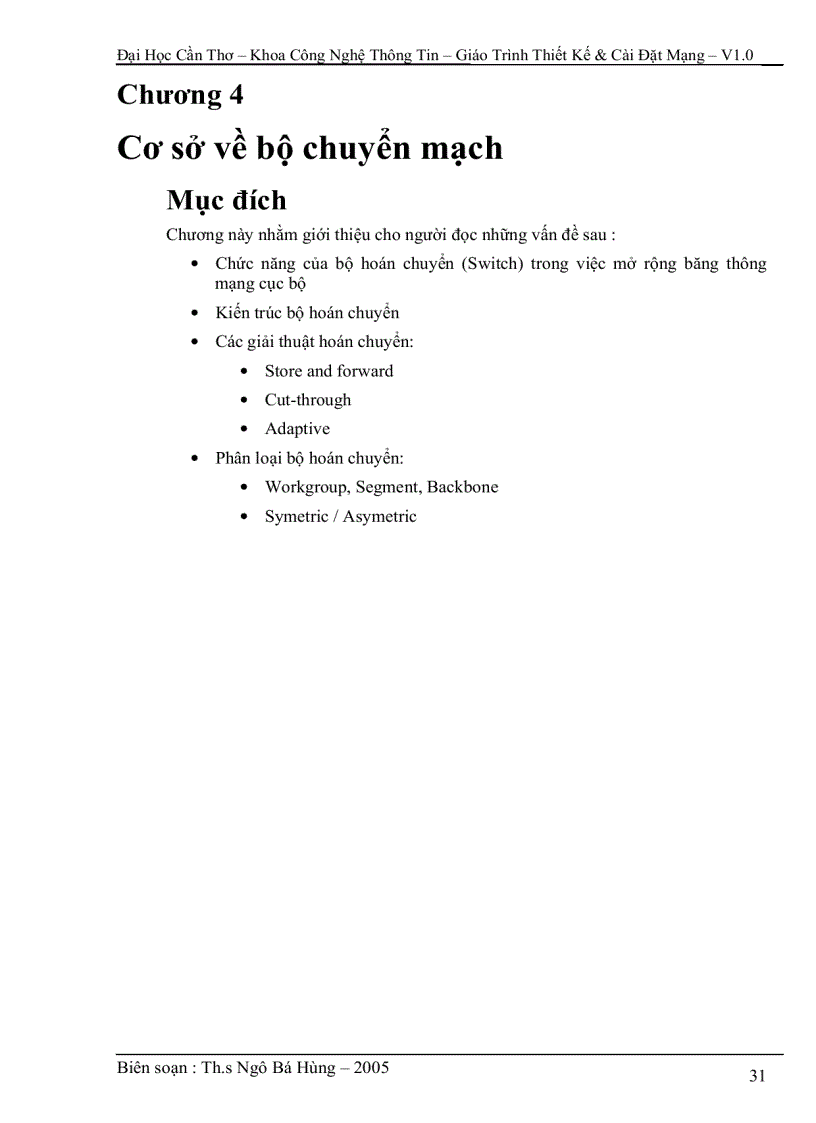 image for page Giáo trình thiết kế cài đặt mạng V1 0