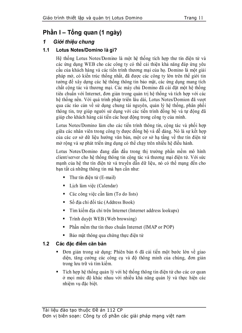 image for page Giáo trình thiết lập và quản trị Lotus Domino