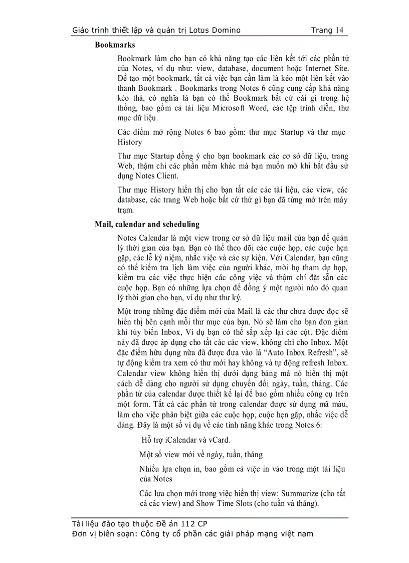 image for page Giáo trình thiết lập và quản trị Lotus Domino
