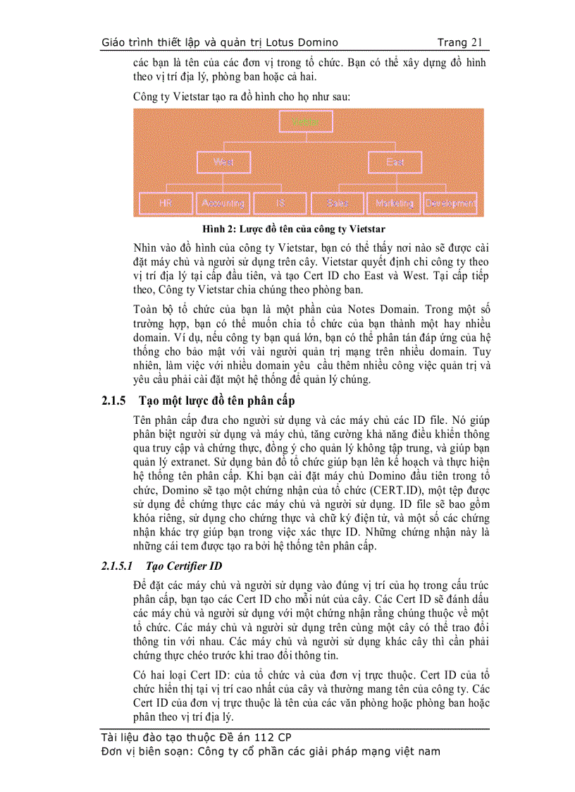 image for page Giáo trình thiết lập và quản trị Lotus Domino