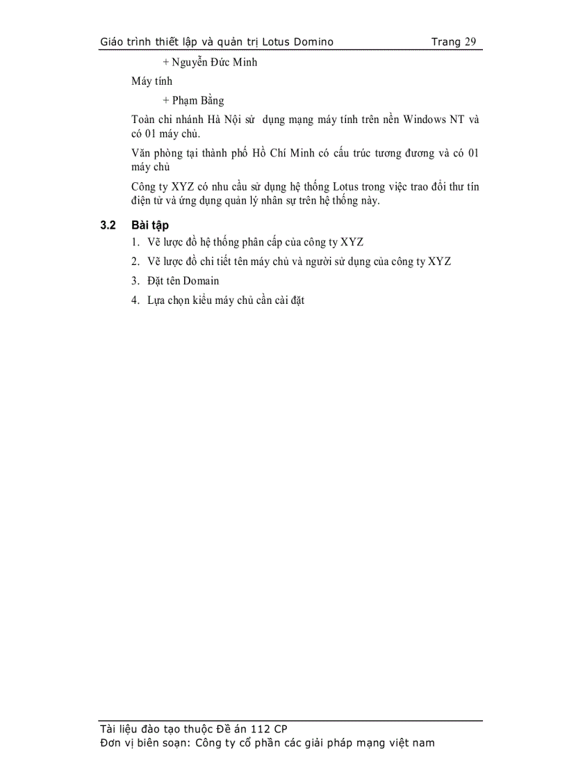 image for page Giáo trình thiết lập và quản trị Lotus Domino