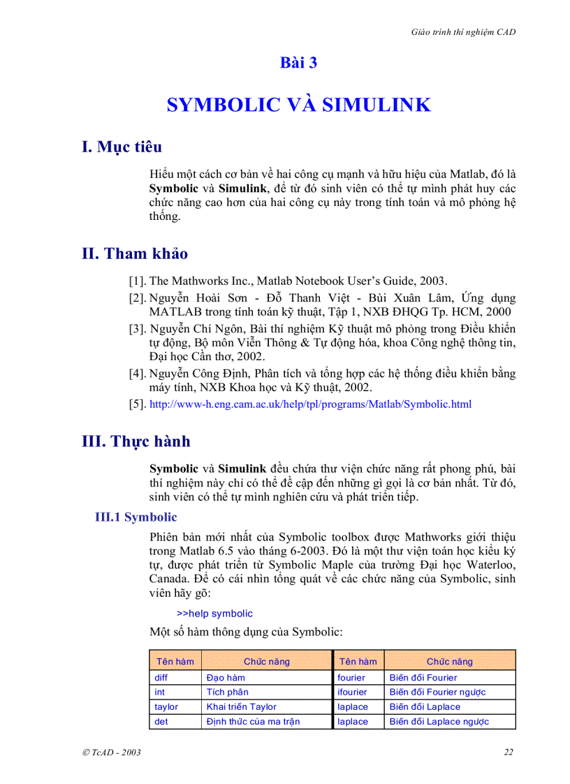 image for page Giáo trình thực hành CAD
