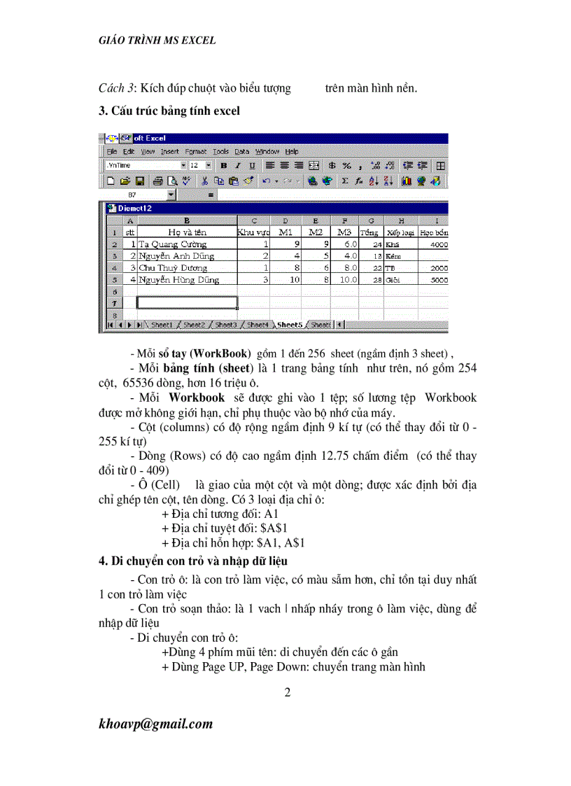 image for page Giáo trình thực hành Microsoft MS EXCEL Toàn Tập